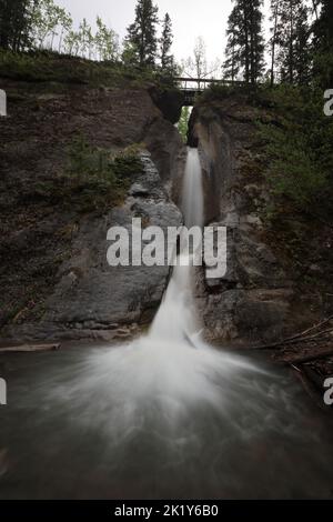 Punchbowl Falls Jasper National Park Stockfoto