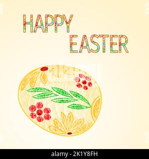 Frohe Ostern Ostereier aus dem Polygonen-Vektor Stock Vektor