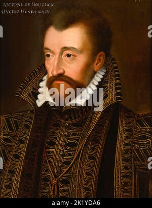 Antonius von Bourbon (Antoine de Bourbon) (1518-1562), König von Navarra (1555-1562), Vater von Heinrich IV., König von Frankreich (1589-1610), Ölporträt nach Francois Clouet(?), nach 1557 Stockfoto