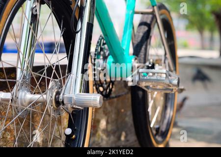Detail Bild von BMX Bike Hintergrund Stockfoto