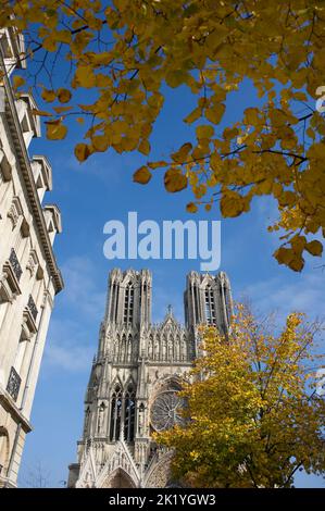 L'Edification de la cathedrale de Reims A beginnen im Jahr 1211. Depuis