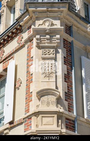 Hautvillers, en Champagne, est Classe parmi les plus beaux Villages de France Hautvillers gilt als eines der schönsten Dörfer Frankreichs Stockfoto