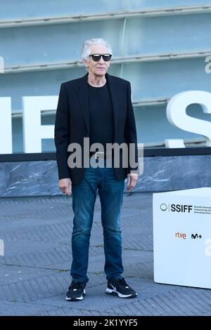 21. September 2022, San Sebastian, Spanien: DAVID CRONENBERG nimmt an den "Verbrechen der Zukunft" und dem Donostia Award Photocall während des San Sebastian International Film Festival 70. im Kursaal Palace in San Sebastian, Spanien, Teil. (Bild: © Jack Abuin/ZUMA Press Wire) Stockfoto