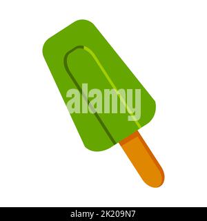 Niedlich von Eis Pop auf Cartoon-Version, Vektor-Illustration Stock Vektor