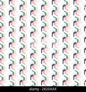 Elegantes, nahtloses geometrisches Musterdesign für Textil und Druck. Wiederholen Sie den abstrakten Hintergrund der Textur für den Oberflächendruck Stock Vektor