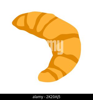 Cute of Croissant auf Cartoon-Version, Vektor-Illustration Stock Vektor