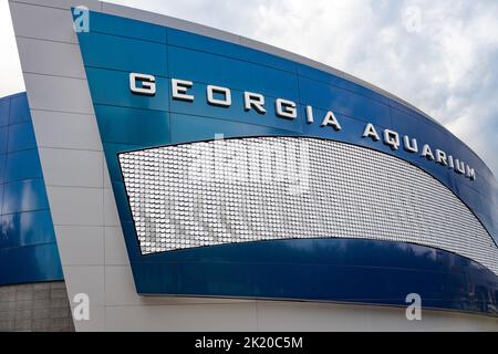 Das Georgia Aquarium in der Innenstadt von Atlanta ist das größte Aquarium der Vereinigten Staaten und das drittgrößte der Welt. (USA) Stockfoto