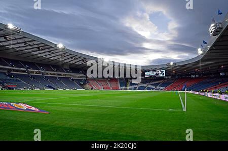 Glasgow, Schottland, 21.. September 2022. Im Hampden Park findet das Spiel der UEFA Nations League im Hampden Park, Glasgow, statt. Bildnachweis sollte lauten: Neil Hanna / Sportimage Stockfoto