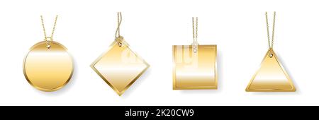 Promo SALE Labels Kollektion Gold Design Stock Vektor