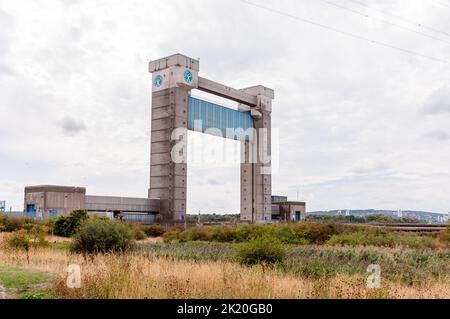 The Barking Barrier, am Barking Creek am Zusammenfluss von Themse und Roding Stockfoto