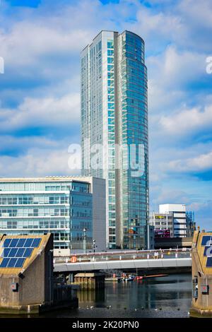 Obel Tower, Belfast, Nordirland Stockfoto