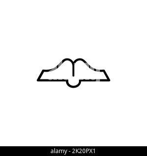 Buch, Lesen, Bibliothek, Studium Icon Design-Konzept Stock Vektor