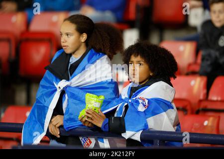 21.. September 2022; Hampden Park, Glasgow, Schottland: Fußball der UEFA Nations League, Schottland gegen die Ukraine; Schottland-Fans Stockfoto