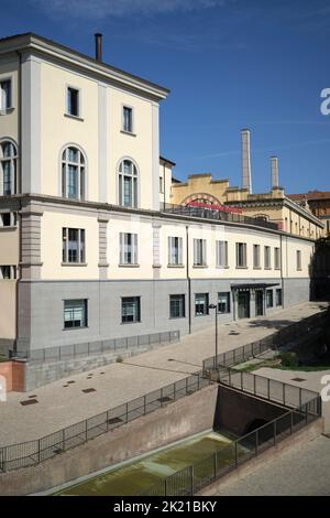 Vor dem Museum für Moderne Kunst (Mambo) in Bologna Italien Stockfoto