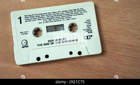 Kassette von Don Henleys The End of The Innocence Stockfoto