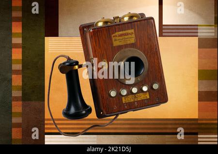 Vintage Telefon Stockfoto