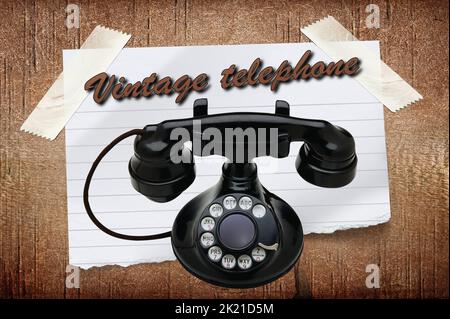 Vintage Telefon Stockfoto