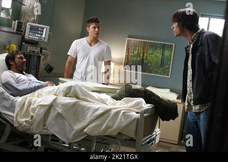 JEFFREY DEAN MORGAN, Jensen Ackles, Jared Padalecki, übernatürliche: Saison 2, 2006 Stockfoto