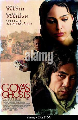 STELLAN SKARSGARD, NATALIE PORTMAN, JAVIER BARDEM POSTER, GOYA'S GHOSTS, 2006 Stockfoto