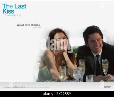 JACINDA BARRETT, Zach Braff, der letzte Kuss, 2006 Stockfoto