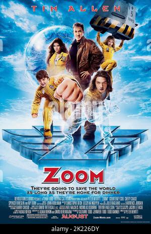 SPENCER BRESLIN, KATE MARA, Tim ALLEN, MICHAEL CASSIDY, Ryan Newman, Plakat, ZOOM, 2006 Stockfoto
