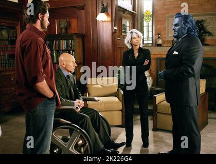 HUGH Jackman, Patrick Stewart, HALLE BERRY, Kelsey Grammer, X-Men: Der letzte Widerstand: X-Men 3, 2006 Stockfoto