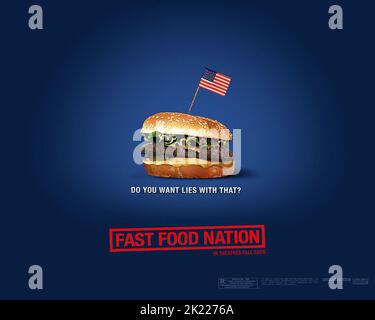 HAMBURGER POSTER, FAST FOOD NATION, 2006 Stockfoto