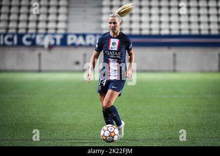 Paris, Frankreich - 21. September 2022, Jackie GROENEN von der PSG während der UEFA Women's Champions League, Fußballspiel zwischen Paris Saint-Germain und BK Hacken am 21. September 2022 im Jean Bouin Stadion in Paris, Frankreich - Foto: Matthieu Mirville/DPPI/LiveMedia Stockfoto