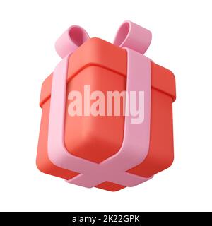 3D Geschenkbox. Stock Vektor