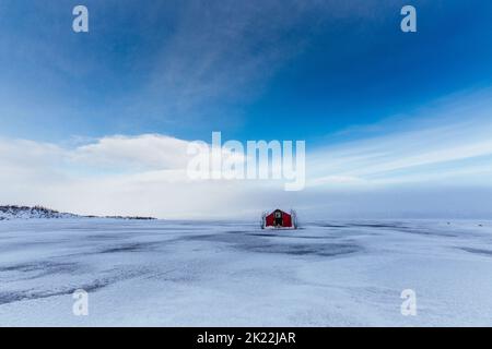 Winter in Abisko Schweden Stockfoto