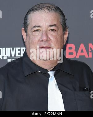 Los Angeles, USA. 21. September 2022. Gilbert Galvan Jr. kommt bei der BANDIT-Weltpremiere an, die am Mittwoch, dem 21. September 2022, im Harmony Gold in Los Angeles, CA, stattfand. (Foto: Sthanlee B. Mirador/Sipa USA) Quelle: SIPA USA/Alamy Live News Stockfoto