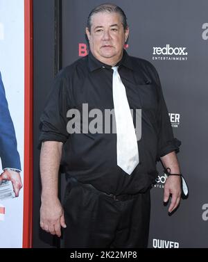 Los Angeles, USA. 21. September 2022. Gilbert Galvan Jr. kommt bei der BANDIT-Weltpremiere an, die am Mittwoch, dem 21. September 2022, im Harmony Gold in Los Angeles, CA, stattfand. (Foto: Sthanlee B. Mirador/Sipa USA) Quelle: SIPA USA/Alamy Live News Stockfoto