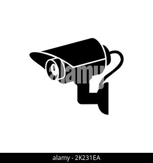 Videoüberwachung, CCTV-Kamerasymbol Stock Vektor