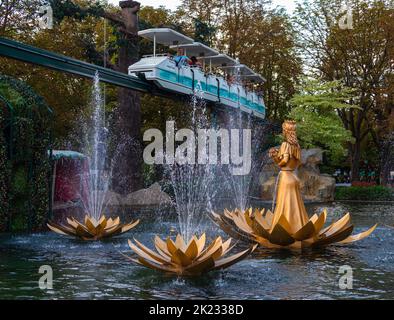 Rust, Deutschland - 1. September 2022: Der Europa-Park ist der größte Freizeitpark in Deutschland und der zweitbeliebteste Freizeitpark in Europa Stockfoto