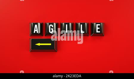 Agile Tastatur Stockfoto
