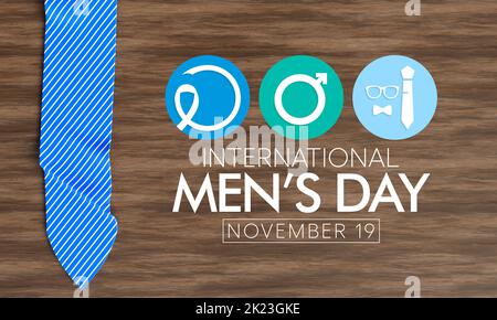 Der International Men's Day (IMD) wird jedes Jahr am 19. November durchgeführt Stockfoto