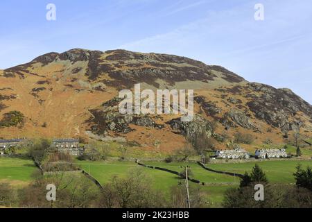 Blick über Glenridding Dodd Fell, Lake District National Park, Cumbria, England, Großbritannien Glenridding Dodd Fells ist einer der 214 Wainwright Fells. Stockfoto