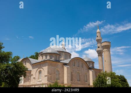 Malatya Yeni Moschee oder Teze Cami oder Haci Yusuf Tas Moschee. Islamisches Hintergrundbild. Stockfoto