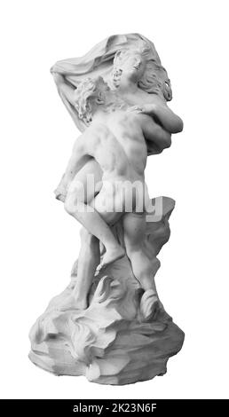 Alte Statue. Die Entführung der Proserpina-Skulptur von Pierre Puget im staatlichen Hermitage-Museum. Masterpiece isoliertes Foto mit Beschneidungspfad Stockfoto