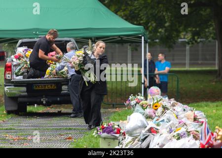 Die Nation trauert weiterhin um den Verlust von Königin Elisabeth II. Am Donnerstag. Bild aufgenommen am 11.. September 2022. © Belinda Jiao jiao.bilin@gmail.com 0 Stockfoto