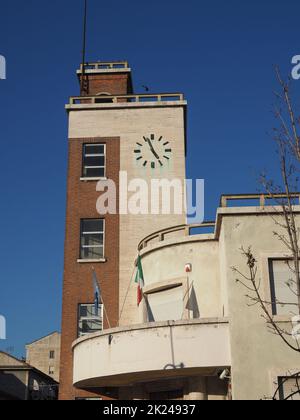 Casa del Fascio, ehemaliges faschistisches Zweigwerk in Chivasso, Italien Stockfoto