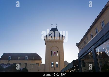 Valkenburg; NIEDERLANDE - DECEMBER 04, 2019: Karte, Straßenkarte von Valkenburg in Holland, Niederlande Stockfoto