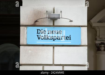 Zentrale der Neuen Volkspartei (ÖVP) in Wien - Zentrale der Neuen Volkspartei (ÖVP) in Wien Stockfoto