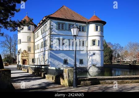 Das Wasserschloss ist ein Anblick der Stadt Bad Rappenau Stockfoto