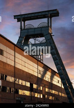 Ewald Pit, industrielles Erbe der Ruhrmetropole in Herten, Deutschland Stockfoto