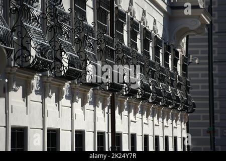 Bundeskanzleramt in Wien, Amtssitz des österreichischen Bundeskanzlers - Bundeskanzleramt in Wien, Amtssitz des Österreichischen Bundeskanzlers Stockfoto