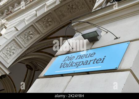 Zentrale der Neuen Volkspartei (ÖVP) in Wien - Zentrale der Neuen Volkspartei (ÖVP) in Wien Stockfoto