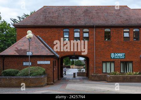 Dorset County Council Building in Ferndown, Dorset, Großbritannien Stockfoto