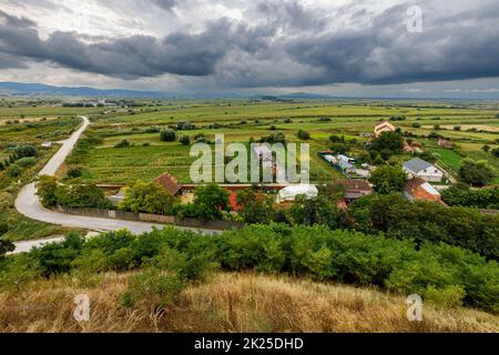 Das Dorf Feldiora Marienburg in Rumänien Stockfoto