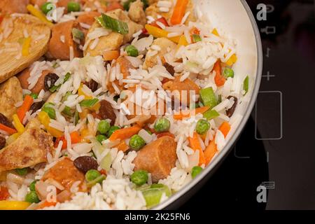 Chicken Biryani Stockfoto